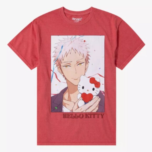 NWT Hot Topic Sanrio Boys Shunsuke Hello Kitty T-Shirt - Picture 1 of 9